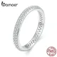 Bamoer – bague en argent Sterling 925 et Zircon brillant pour femmes bracelet d'éternité Simple