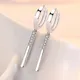 Boucles d'oreilles en argent Sterling 925 pour femmes bijoux en Zircon doux boucle d'oreille