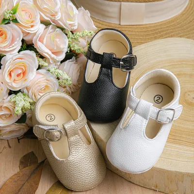 Chaussures à semelles souples pour bébé fille de 0 à 18 mois chaussures de princesse