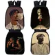 Gangsta – sac à dos Tupac Rap 2Pac pour garçons et filles cartable pour enfants livres d'école