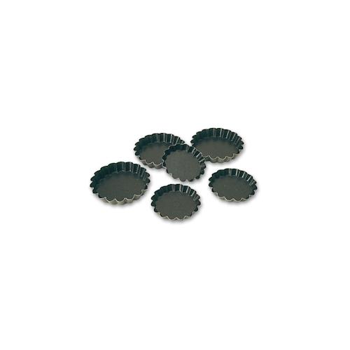 Matfer Exopan 25 geriffelte, runde Törtchenformen, 6.5 cm (332652)