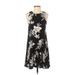 Old Navy Casual Dress - A-Line: Black Print Dresses - Women's Size Small