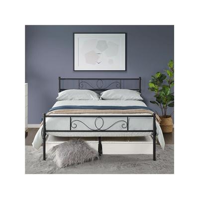 Bettrahmen Metallbett Bettgestell aus Metall, Doppelbett für 140 x 200 cm Matratze, Gästebett für Image