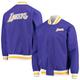 "Veste pour homme Los Angeles Lakers violette Mitchell & Ness Hardwood Classics 75th Anniversary Warmup Full-Snap Jacket - Homme Taille: L"