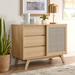 Soma 40" Accent Cabinet by Modway Wood in Brown | 31 H x 40 W x 18.5 D in | Wayfair EEI-6042-OAK