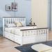 Winston Porter Wood Platform Bed w/ Two Drawers Wood in White | 43 H x 58 W x 82 D in | Wayfair 42114F9BD365454AA557EEB340700CFA