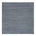 Shahbanu Rugs Arsenic Gray, Modern Striae Design Soft Pile, Natural Wool Hand Loomed, Square Oriental Rug (12'0" x 12'0")