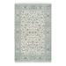 Shahbanu Rugs Ivory, Nain with All Over Flower Design 250 KPSI, Natural Wool Hand Knotted, Oriental Rug (5'0" x 8'0")