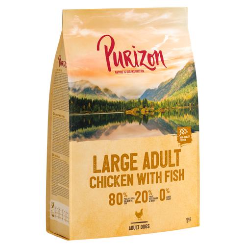 Purizon Large Adult Huhn & Fisch – getreidefrei – 4 x 1 kg