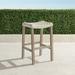 Isola Teak Backless Bar Stool in Weathered Finish - Frontgate