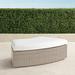 Pasadena Curved Ottoman in Dove Finish - Sand with Canvas Piping, Standard - Frontgate