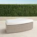 Pasadena Curved Ottoman in Dove Finish - Rain Cobalt, Standard - Frontgate