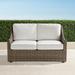 Ashby Loveseat with Cushions in Putty Finish - Resort Stripe Seaglass - Frontgate