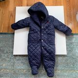 Ralph Lauren Jackets & Coats | Hp!! Baby Ralph Lauren Quilted One Piece Snowsuit | Color: Blue | Size: 9mb