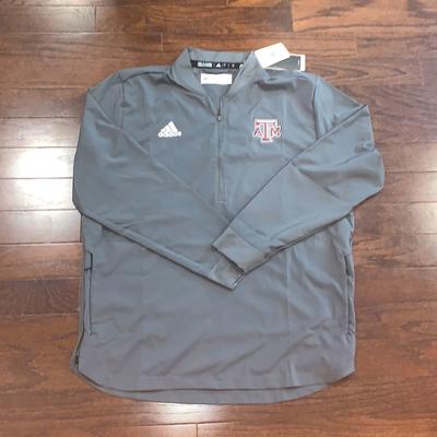 Adidas Jackets & Coats | Adidas Texas A&M Quarter Zip - Nwt | Color: Gray/Red | Size: L