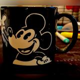 Disney Other | Disney Mickey Mouse Ceramic Black Mug(Vintage) | Color: Black/White | Size: Os