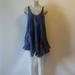 Free People Dresses | *Womens Free People Violet Scoop Neck Semi Sheer Tunic Tank Dress S/P | Color: Purple | Size: Sp