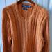 Polo By Ralph Lauren Sweaters | Cable Knit Long-Sleeved Pullover Sweater By Polo Ralph Lauren | Color: Orange | Size: Xl