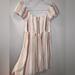 American Eagle Outfitters Dresses | Aeo Striped Mini Dress | Color: Pink/Tan | Size: M