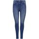 Ankle-Jeans ONLY "ONLMILA HW SK ANK BB DO748" Gr. 26, Länge 32, blau (medium blue denim) Damen Jeans Röhrenjeans