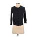Ann Taylor LOFT Cardigan Sweater: Gray Color Block Sweaters & Sweatshirts - Women's Size X-Small