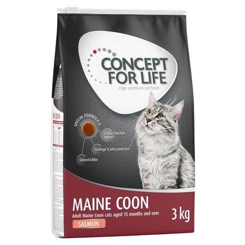 3x3 kg Maine Coon Adult Lachs Concept for Life Katzenfutter trocken