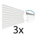 Proslat 8 ft. x 4 ft. PROCORE PVC Slatwall (3-Pack)