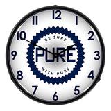 Collectable Sign & Clock Pure Oil Backlit Wall Clock