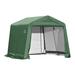 ShelterLogic 11x8x10 ShelterCoat Peak Style Shelter (Green Cover)