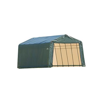 ShelterLogic 12x28x8 ShelterCoat Peak Style Shelter (Green Cover)