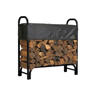 ShelterLogic 4 ft. Heavy Duty Firewood Rack with Cover