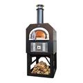 Chicago Brick Oven 38" x 28" Hybrid Countertop Liquid Propane / Wood Pizza Oven with Stand (Copper Vein - Commercial)