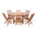 All Things Cedar 7-Piece Butterfly Oval Table Folding Chair Set