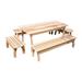 Creekvine Designs 46" Red Cedar Family Dining Set