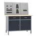 vidaXL 4-Foot Workbench Cabinet System with Pegboard