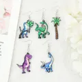 Boucles d'oreilles en forme de dinosaure pour femme 1 paire dessin animé tyrannosaure Rex