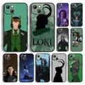 Marvel Lovely Loki Phone Case Black Soft Back Cover Coque pour Apple iPhone 14 13 12 11 Pro Max