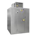 Norlake KLB1014-C Indoor Walk-In Cooler w/ Right Hinge Door - Top Mount Compressor, 10' x 14' x 6' 7"H, Floor