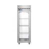 Hoshizaki PT1A-FG-FG Steelheart 27 1/2" 1 Section Pass Thru Refrigerator - (2) Right Hinge Glass Doors, 115v, Silver