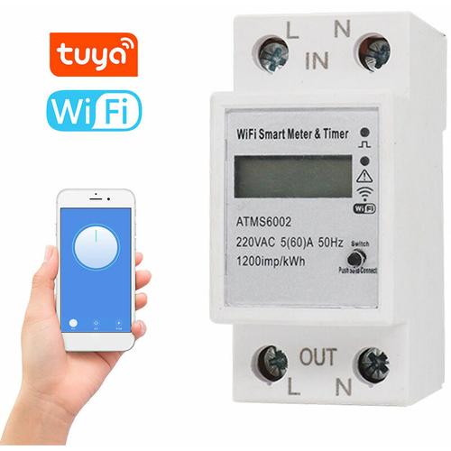 Tuya WiFi Intelligenter Stromzähler Intelligenter Energiezähler Timer Home Stromzähler Handy app