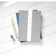 Grey Linen Fabriano Rosaspina Quarto* Studiobook. HP, light ivory paper, 270gsm,50% cotton. 20 pages (40 sides)