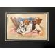 MABEL GEAR wire haired terrier dog and pup Vintage signed Valentine & sons series No.4382 post card mounted picture gift Christmas Birthday