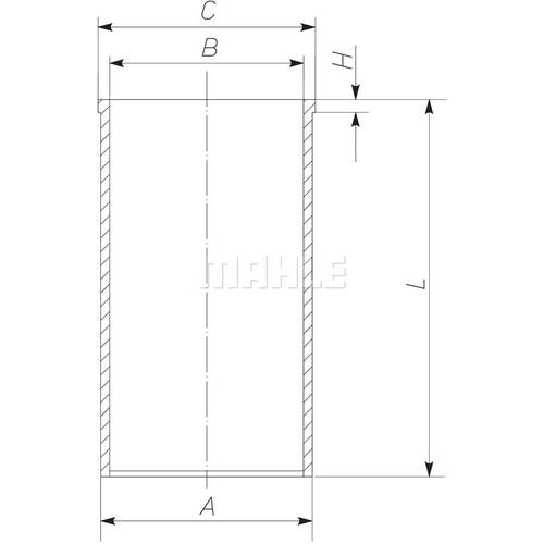 MAHLE Zylinderlaufbuchse 92,0mm für FEDERAL 1402094000 021 WV 34 00