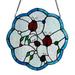 River of Goods Ladybugs on Flower River of Goods Multicolored Stained Glass Suncatcher Window Panel - 12" x 0.25" x 12"