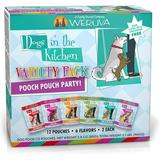 Weruva Dogs In The Kitchen Variety Pack Pooch Pouch Party! Wet Dog Food 2.8Oz Pouches (Pack Of 12)