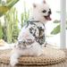 Yohome Pet Clothes Print Clothes Dog Clothes Suit Pet Blouse S