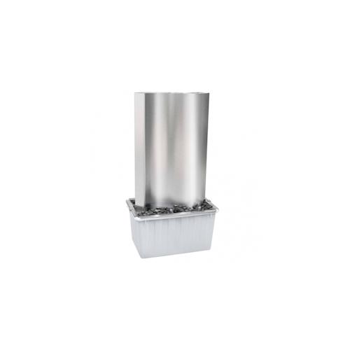 vidaXL Gartenbrunnen Silbern 60,2x37x122,1 cm Edelstahl : Farbe - Silber