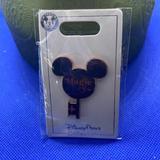 Disney Accessories | Disney Land Magic Key Trading Pin | Color: Black/Purple | Size: Os