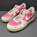 Nike Shoes | Girls 2008 Nike Valentines Day Air Force One Sneakers Af1 Size 5.5y | Color: Pink/White | Size: 5.5g