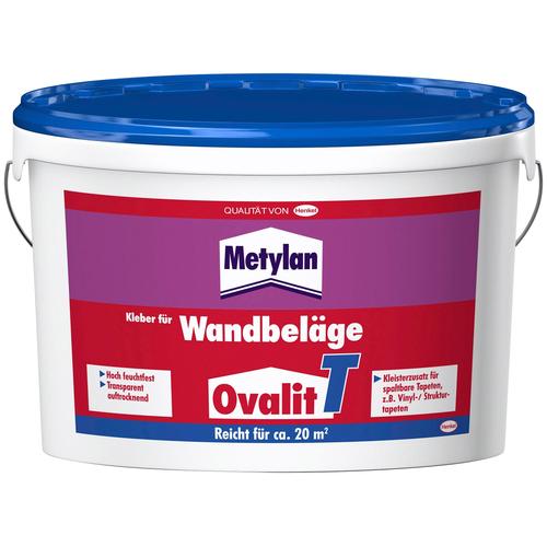 „METYLAN Tapetenkleber „“Ovalit T““ Klebstoffe 5 Kg Eimer, für Textiltapeten, Metalltapeten farblos (transparent) Tapeten“